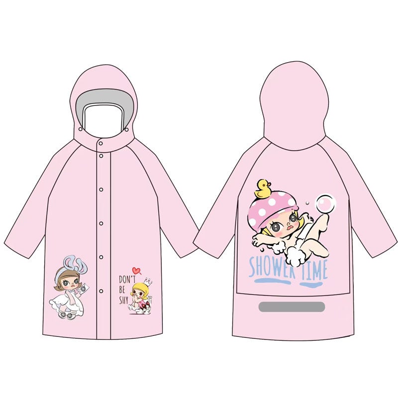 Children'S Full Body Primary And Secondary School Students Large Schoolbag Baby Poncho Thickened Tasteless Waterproof Kindergarten Raincoat - Image 3
